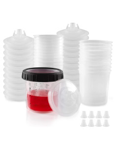 Tazas de Pintura Spray LEKALAPRO 20 Tazas 600ml con Filtros