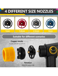 Pulverizador de pintura inalámbrico byczone 600W 2 baterías 1000ml 2