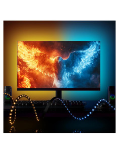 Tira LED de Retroiluminación YIKEMJERP 2m para Monitores 19-32"