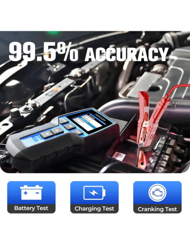 Probador de Baterías TOPDON BT200 12V 24V Digital Carga