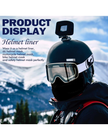20 Piezas Máscara Balaclava UV para Esquí y Deportes