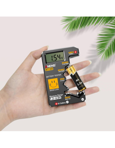 Probador de Baterías ANENG BT189 LCD Universal Compacto