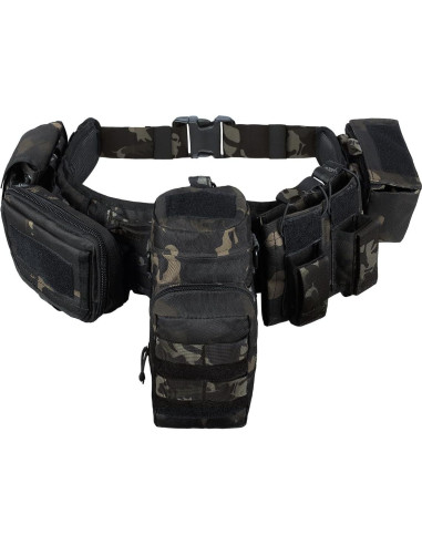 Cinturón Táctico BOMTURN 7 en 1 Militar Molle Ajustable
