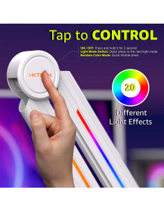 Brazo de Micrófono IXTECH RGB Alto Perfil Ajustable Blanco 2