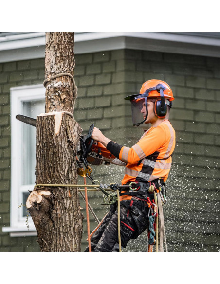 Casco de Motosierra SUNHOO CS009 con Pantalla y Orejeras