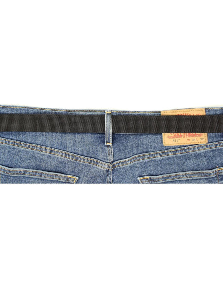 Cinturón Militar de Lona Ajustable con Hebilla de Latón