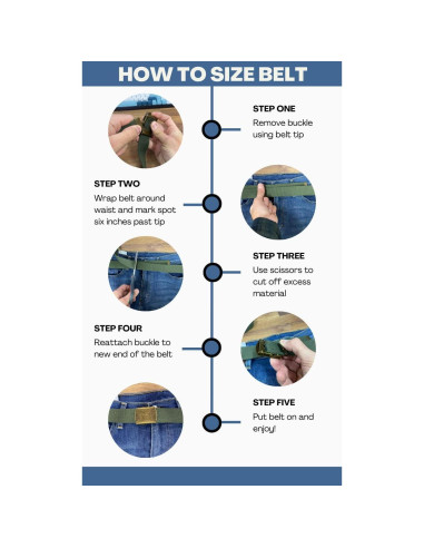 Cinturón Militar de Lona Ajustable con Hebilla de Latón