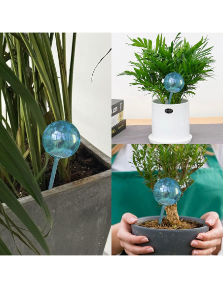 10 Esferas de Riego Automático para Plantas Azul - RXZER1