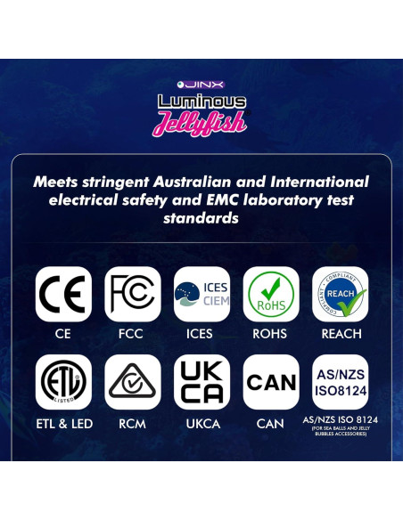 Lámpara de Medusa Jinx 24/7 LED 18 Colores USB Grande