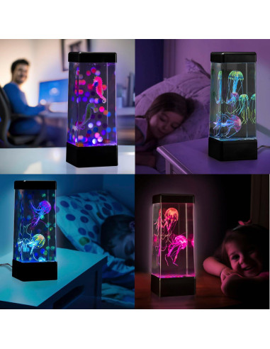 Lámpara de Medusa Jinx 24/7 LED 18 Colores USB Grande