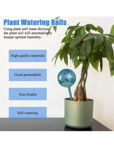 10 Esferas de Riego Automático para Plantas Azul - RXZER1