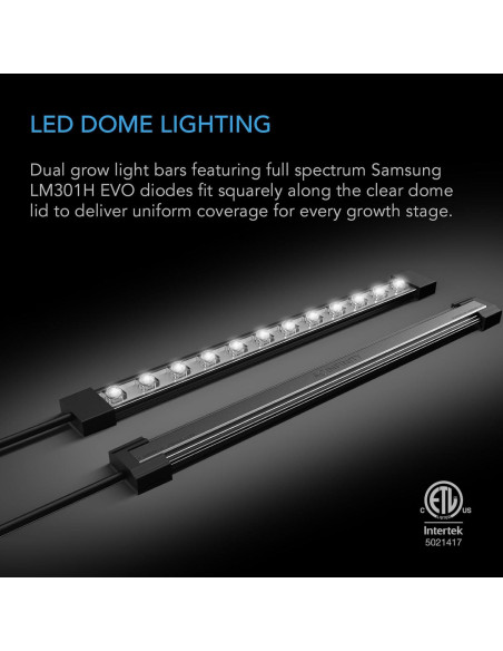 Kit de Germinación AC Infinity Completo con Domo y LED