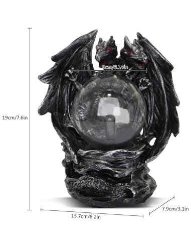 Lámpara de Plasma Táctil Qisheng Dragón Malvado 8W