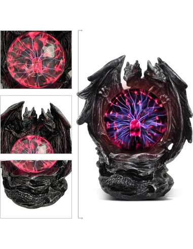 Lámpara de Plasma Táctil Qisheng Dragón Malvado 8W