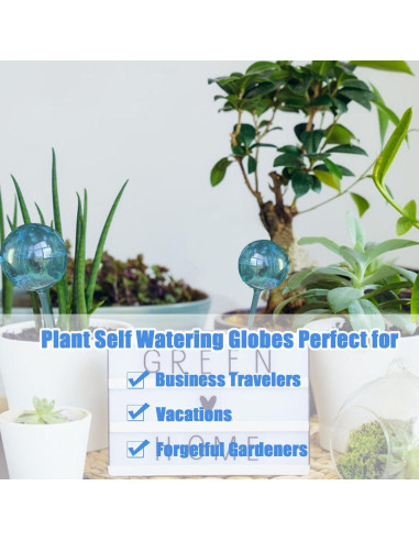 10 Esferas de Riego Automático para Plantas Azul - RXZER1