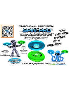 Disco Spin Pro 1 Azul Verde Flota y Juega en Cualquier Lugar 2