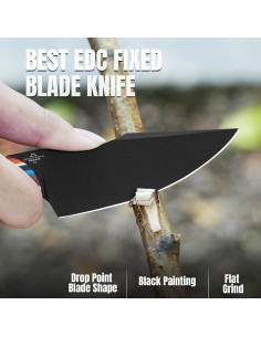 Cuchillo Fijo Kizer Harpoon D2 9.75 cm Mango G10 Multicolor 2