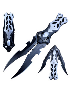 Cuchillo de bolsillo MADSABRE XLX-52234 doble hoja 21.6 cm