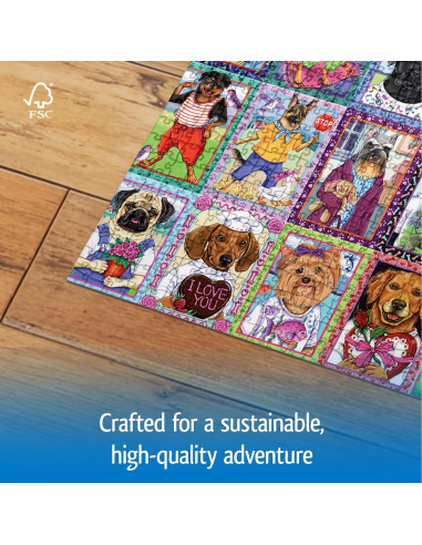 Rompecabezas 1000 Piezas Dandy Dogs Wonder Forge | 70x50 cm