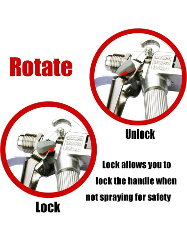 Pistola de Pulverización Sin Aire tpaitlss LH-3600 3600 PSI