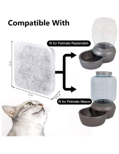 Filtro de Agua para Mascotas MyfatBOSS - 6 Unidades, Carbón Activado 2