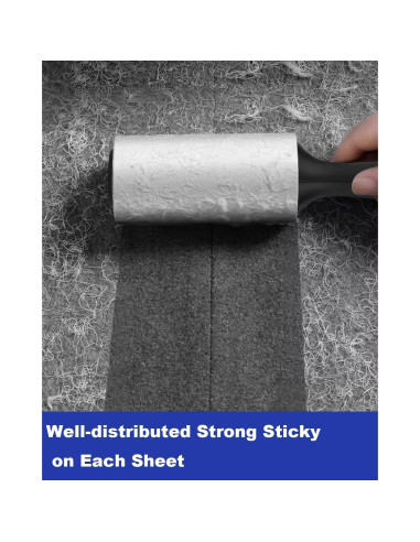 Rodillos para Pelusa Petqueen - 2 Mangos y 6 Rodillos, 560 Hojas