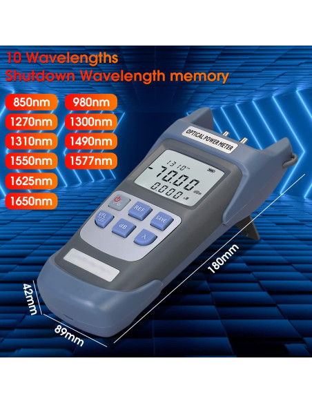 Medidor de Potencia Óptica Duogalia 10Km SC FC -70 a +10dBm