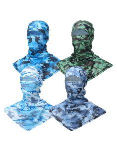 Balaclava de Verano 4 Piezas Protección Solar Unisex