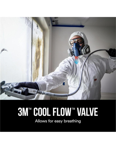 Respirador de pintura 3M Mediano N95 con válvula Cool Flow