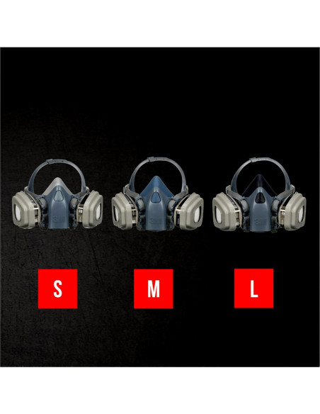 Respirador de pintura 3M Mediano N95 con válvula Cool Flow