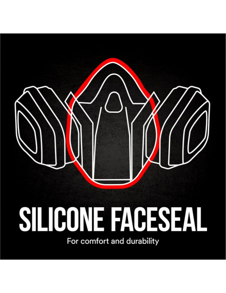 Respirador de pintura 3M Mediano N95 con válvula Cool Flow