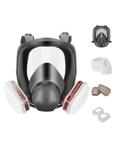 Máscara de respirador RZHSMDM cara completa 19 en 1
