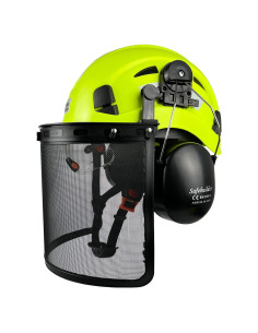 Casco de Seguridad Forestal SAFEBUILDER CR08+V+RMS Verde