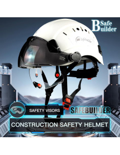 Casco de Seguridad SAFEBUILDER CR06 con 2 Visores y Ventilación 2