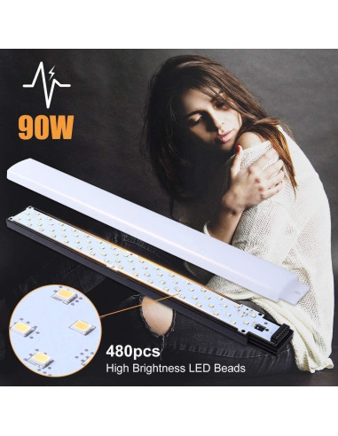 Kit de Luz de Anillo LED GVM 600S 90W Regulable 3200K-5600K