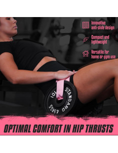 Cinturón de empuje de cadera FITFABFLEX Rosa ajustable 2