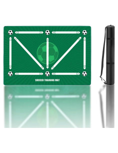 Alfombra de Entrenamiento de Fútbol Pepoivn 90x60cm Antideslizante