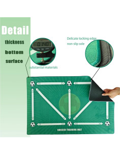 Alfombra de Entrenamiento de Fútbol Pepoivn 90x60cm Antideslizante 2