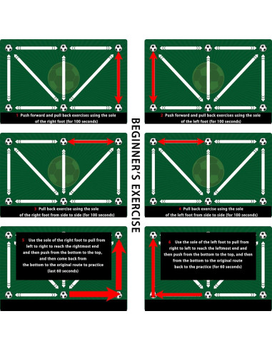 Alfombra de Entrenamiento de Fútbol Pepoivn 90x60cm Antideslizante