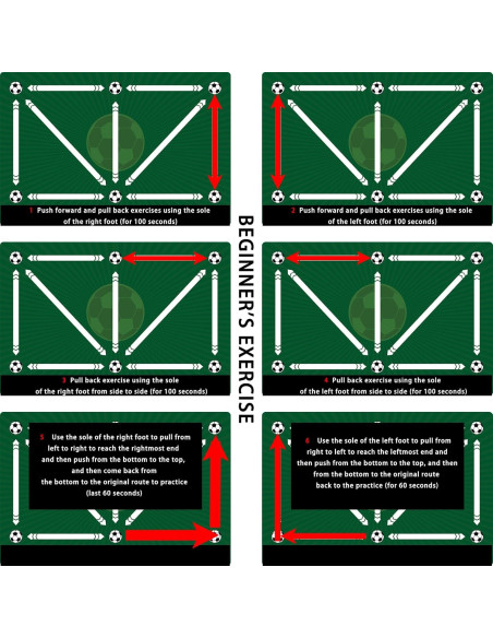 Alfombra de Entrenamiento de Fútbol Pepoivn 90x60cm Antideslizante