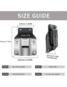 Soporte de Herramientas de Cinturón WSOQYEO DJ001 Nylon 2