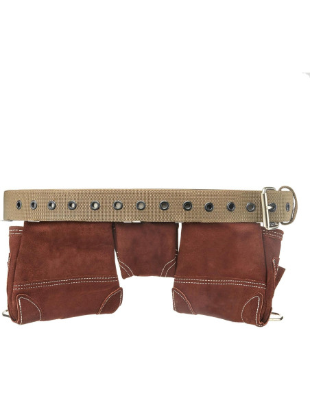Delantal de Herramientas AWP Cuero Suede 11 Bolsillos Marrón