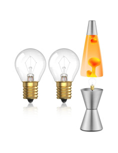 Bombilla de Lava E17 Lusta 25W Regulable 14.5" 2 Piezas