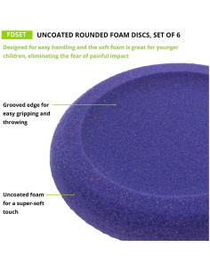 Set de Discos de Espuma Champion Sports 6 Colores 22,86 cm 2