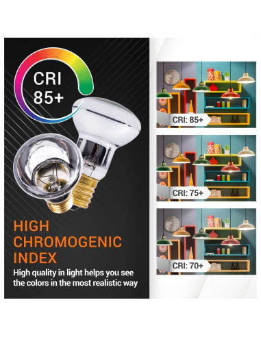 Bombillas Lava R39 E17 25W BlueStars Paquete de 4 Regulables