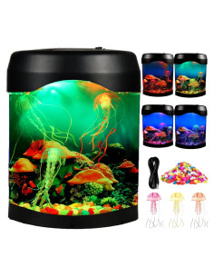 Lámpara de Medusas LED Little Bees Acuario Decorativo 20x12cm