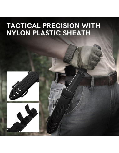 Cuchillo de Caza Dispatch 30.48 cm Hoja Fija Antideslizante