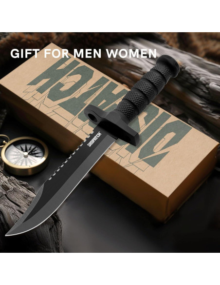 Cuchillo de Caza Dispatch 30.48 cm Hoja Fija Antideslizante