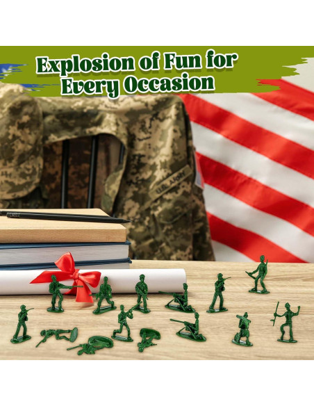 100 Soldados de Juguete del Ejército RoundFunny 2.54-3.81 cm