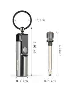 Encendedor Permanente SOMGEM Llavero 2 Piezas Impermeable 2